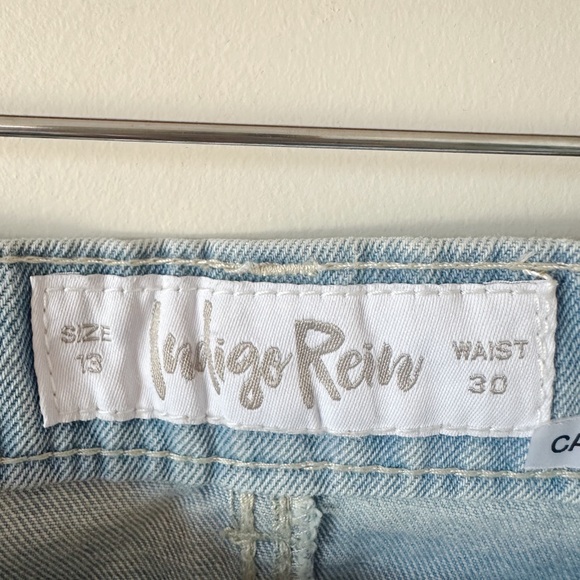 NWT indigo rein women 5-Pocket Maxi Denim Skirt. Light jeans size 13 - Picture 6 of 7